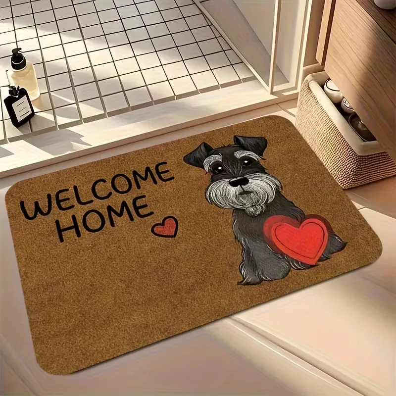 VIKAMA Tapete divertido con diseño de Chihuahua, antideslizante, lavable, para entrada, puerta delantera, cocina, decoración del hogar