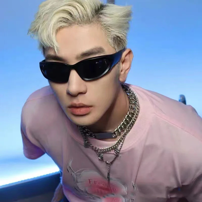 New arrival Rectangular Sunglasses for Women Men Vintage  nightclub Hip Hop Punk Sun Glasses Trend Female unisex sunglasses