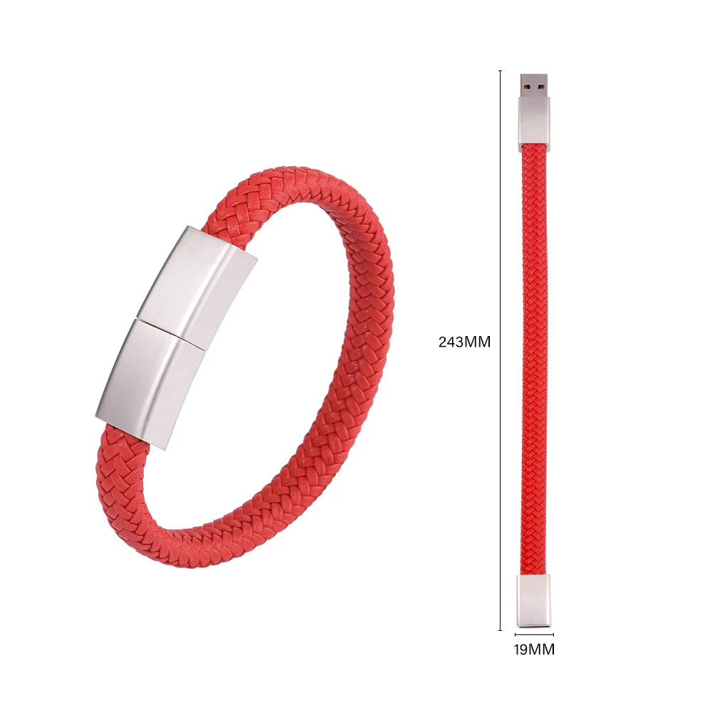 Bracelet USB 2.0 Flash Drives 64GB Red Wristband Pen Drive 128GB Creative Gifts Memory Stick 16GB WaterProof 32GB Black U disk