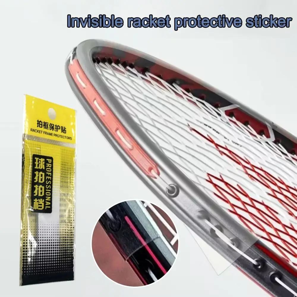 Invisible Badminton Racket Head Edge Protector Tape Self Adhesive Anti Paint Off Wear Resistant Sport Badminton Accessories