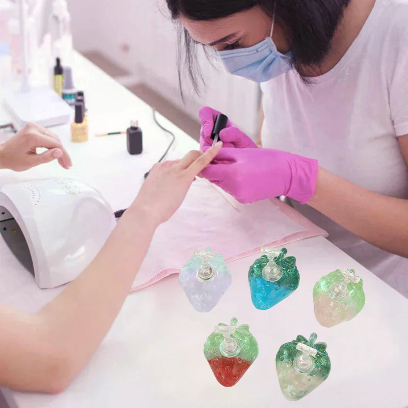 Set di supporti magnetici per unghie fragola Espositore per pratica Unghie finte che mostrano scaffale Espositore per smalto gel Presentazione Borad