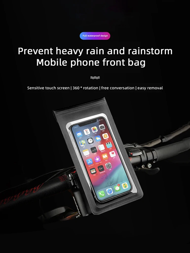 AliExpress NONE Outdoor Cycling Phone Holder Waterproof Bag, Motorcycle Waterproof Holder, Bicycle Navigation Phone Holder