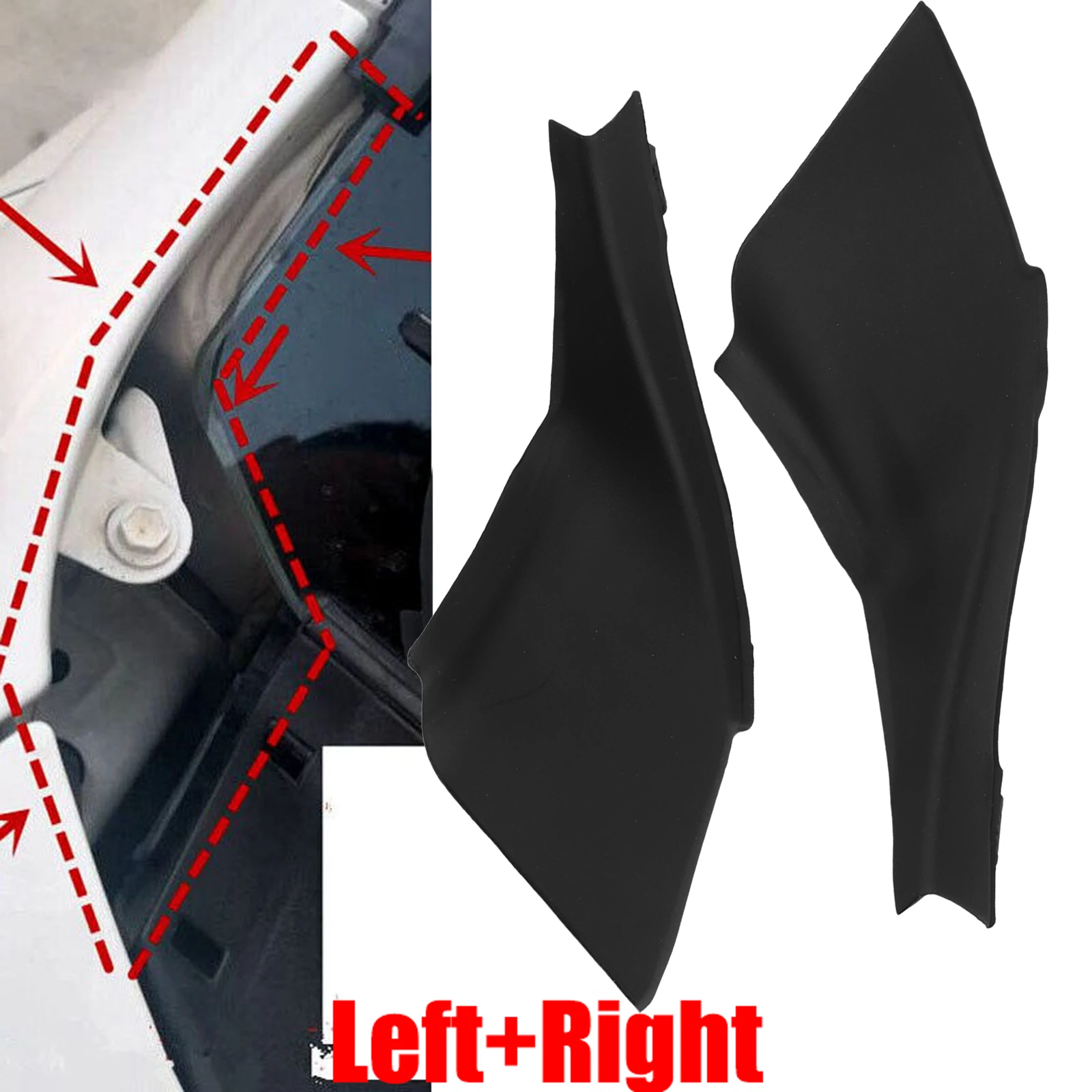 For Toyota LC150 2010-17 Windshield Wrap Wiper Cowl Accessories Corner Easy Installation Replacement Practical