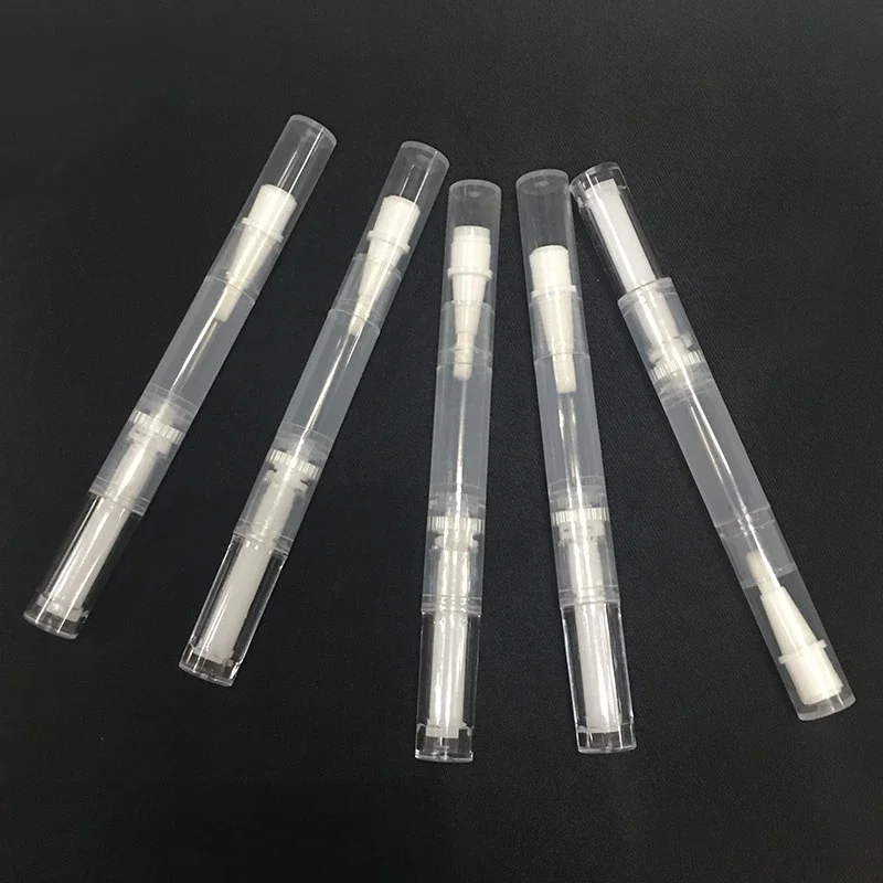 Stylos hélicoïdaux transparents pour la croissance des cils, stylo à huile vide avec pointe de brosse, conteneur cosmétique, applicateur, Tube de liquide, 1/2/3/5 pièces