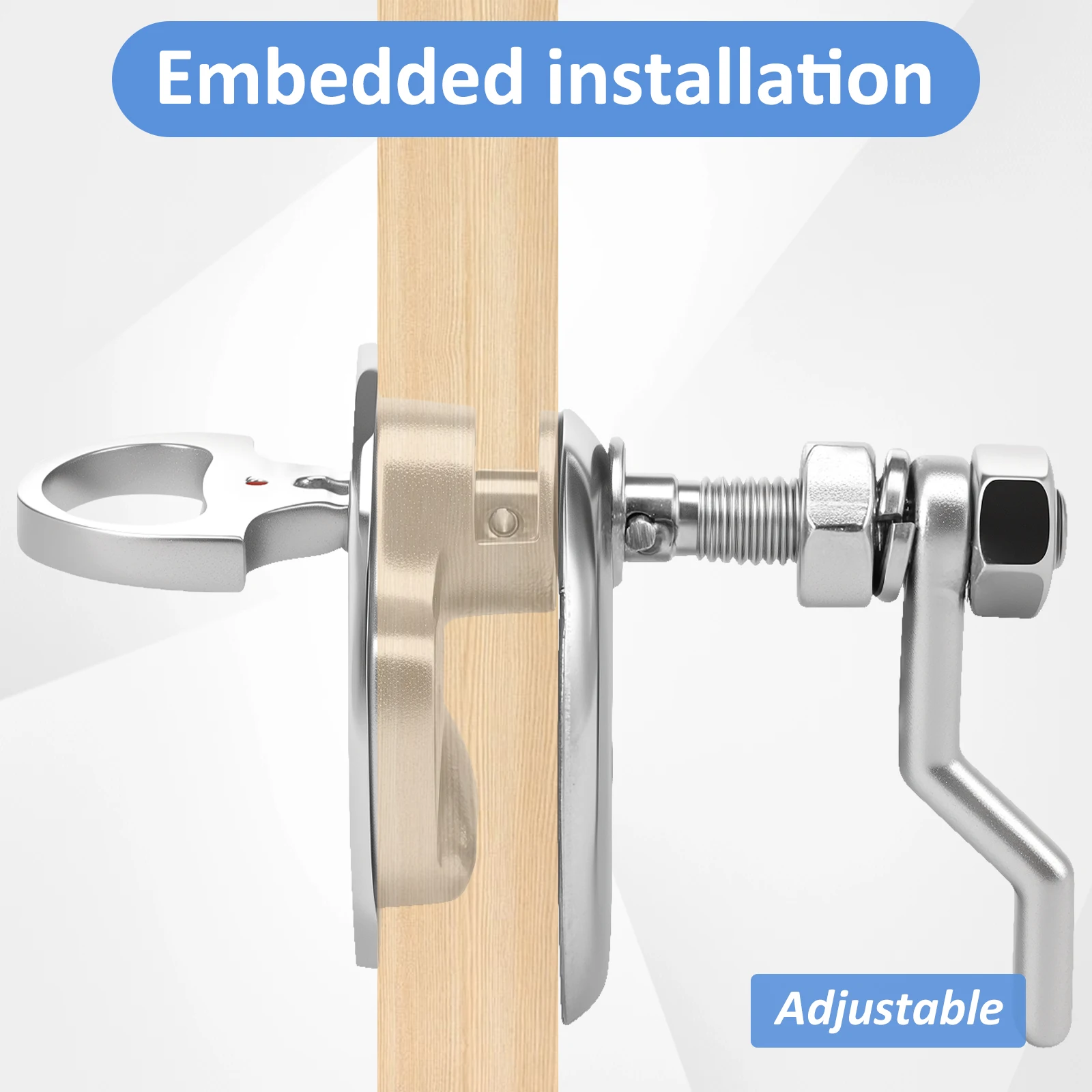 Afbeelding 4: Boot Cam Latch RVS Marine Hatch Pull met achterplaat Marine Hatch Pull Roestbestendig Marine Flush Hatch Pull