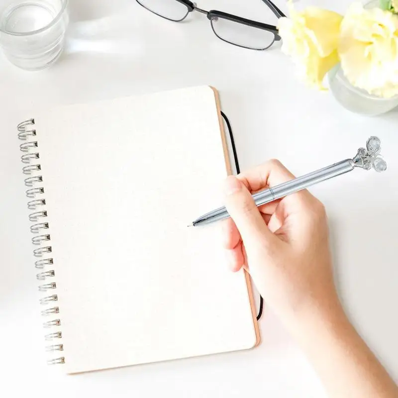 Ball Point Pens Black Ink Ball Point Pen Writing Pens 1.0mm Smooth Writing Medium Point Pens Retractable Pen Butterfly Shape