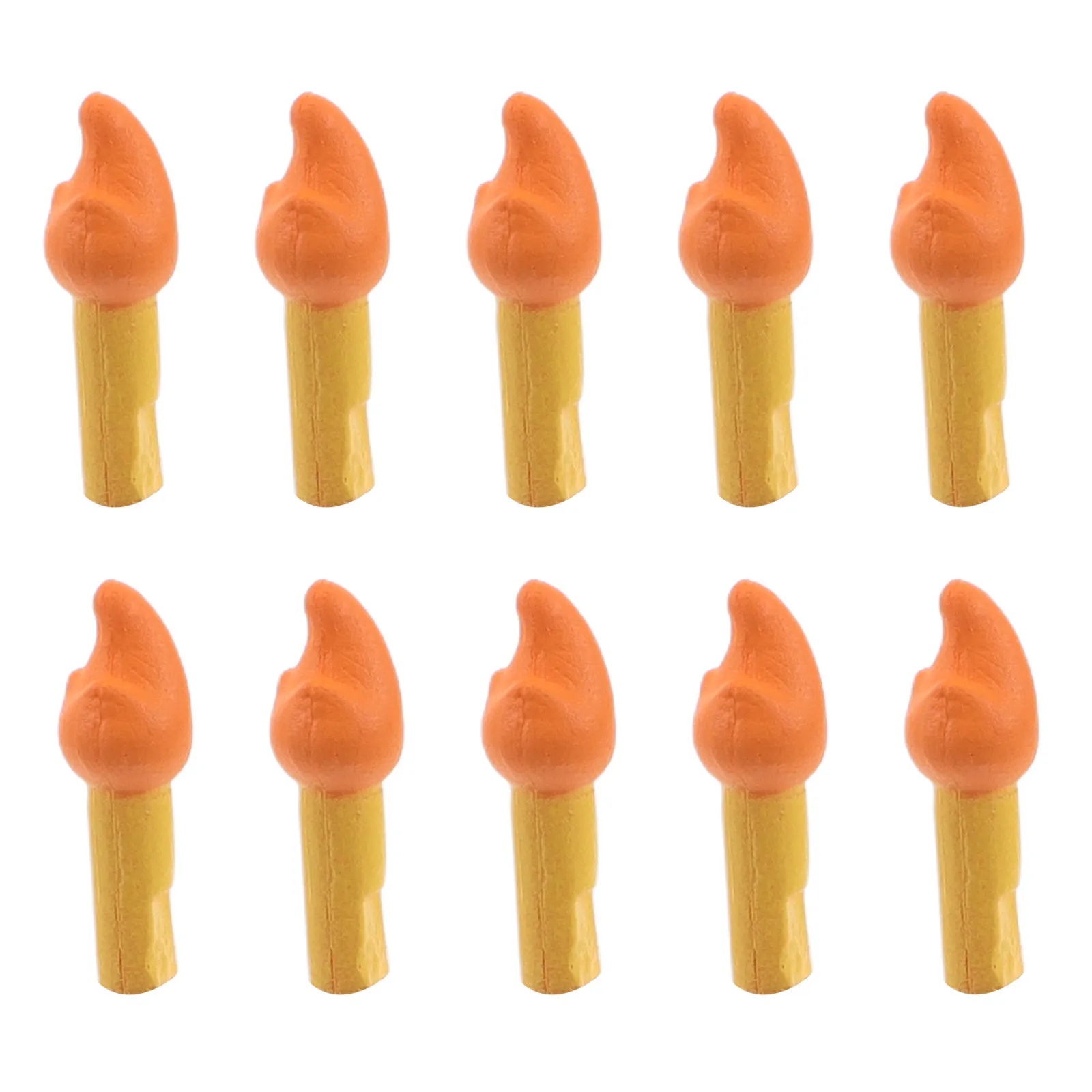 

10Pcs Miniature Campfire Resin Fake Fire Micro Landscape Decoration for Camping Party Bonfire Accessory Ornament