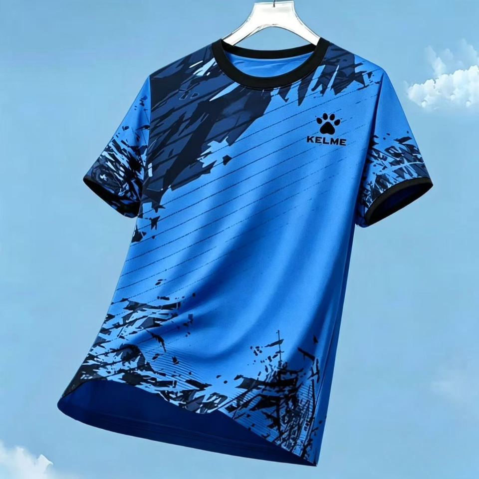  KELME men's and women's quick-dry short-sleeved summer breathable casual football training fitness running sports T-shirt top 