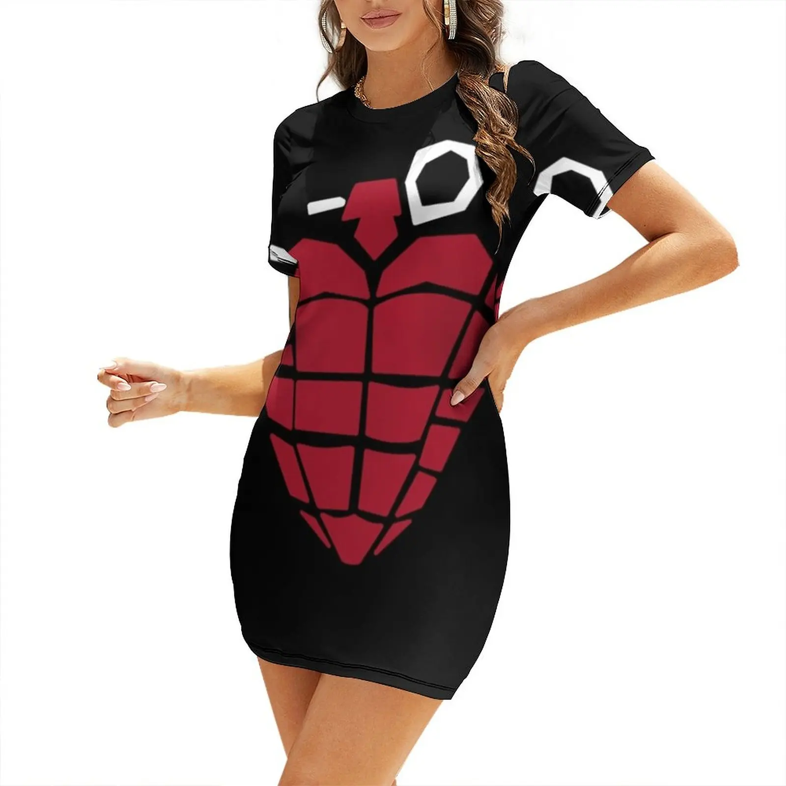

Love Grenade Short-Sleeved Dress evening dress women Clothing female