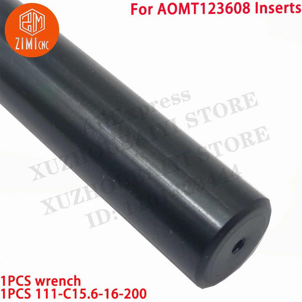 Imagem -05 - Peça 111-c15.616200 Suporte para Fresa Ferramentas de Torneamento para Inserções Aomt123608 111-c15.6-16-200 Ferramentas Cnc Ferramentas de Corte 1