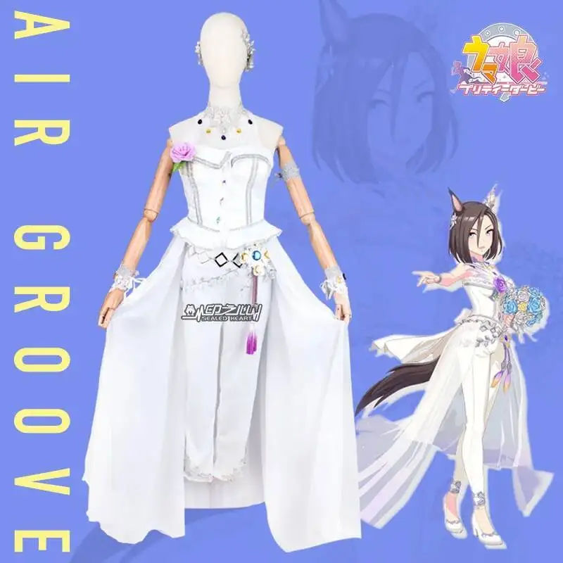 Juego Pretty Derby Queen Air Groove disfraz de Cosplay para mujer lindo vestido de boda traje de fiesta Halloween uniformes para carnaval hecho a medida