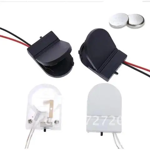 

1/2 slot CR2032 CR 2032 Coin Cell Battery Holder With Wire Leads ON-OFF Switch 3V Button Battery Storage Case Box Holder 1 piece