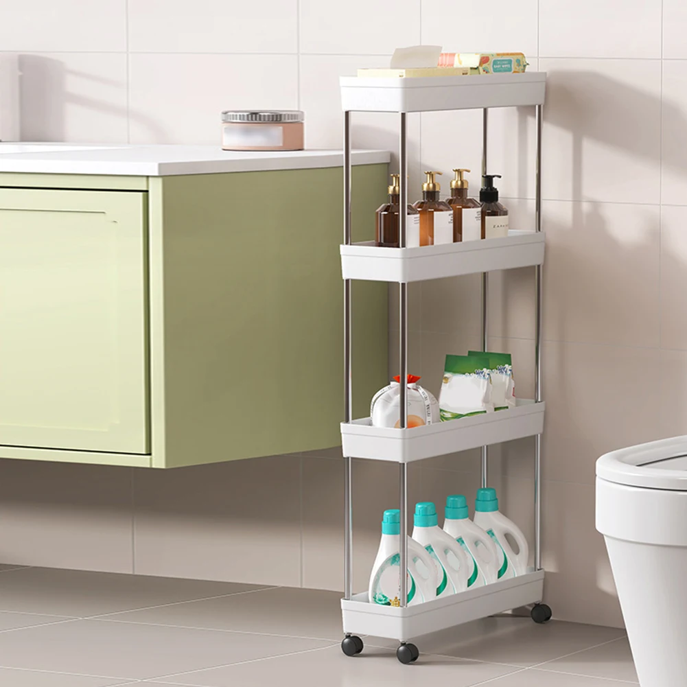 Rolling Multi-Layer Bathroom Storage Cart 2