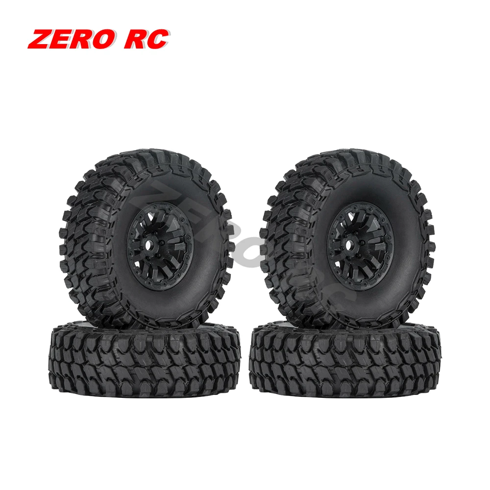 1/24 RC Axial SCX24 Crawler Plastic 1" Wheels Rims With Rubber Tire For AXI00001T1 AXI00004 9008 C10 Ford Bronco