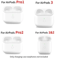 Para AirPods Pro 1 y 2 funda de cargador auriculares Bluetooth caja de carga inalámbrica para AirPods 1 2 3 reemplazo del compartimento de carga