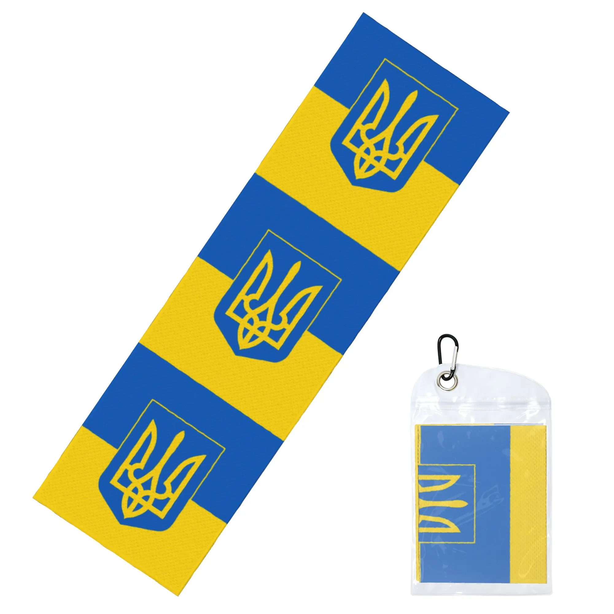 Flag Of Ukraine Cold Exercise Towel  Patriotic Super Soft Breathable Instant Cooling Towel Swimming Towels