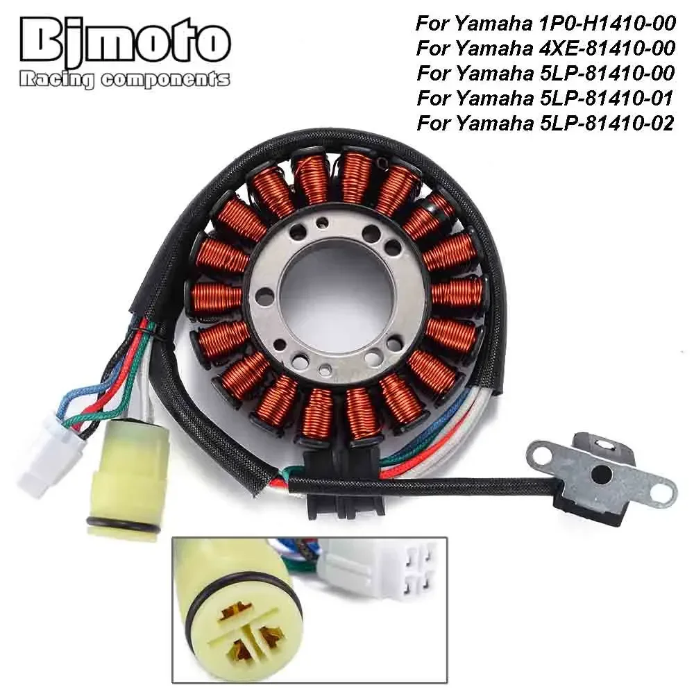 BJMOTO Engine Stator Coil For Yamaha 4XE-81410-00 5LP-81410-00 YFM250 YFM25B Bruin 250 YFM250X Bear Tracker YFM660R Raptor 660R