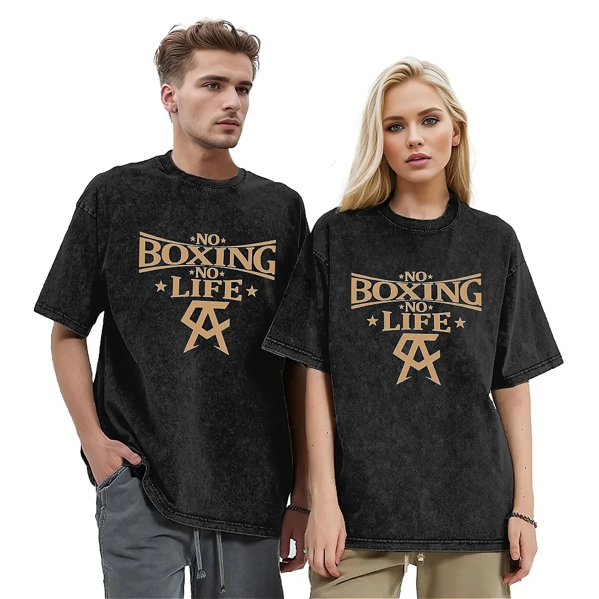Canelo No Boxing No Life Washed t-shirt uomo creativo divertente sarcastico Vintage Casual t-shirt estate Harajuku Tees Oversize top