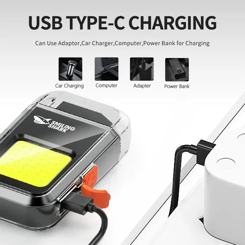 

Термопровод с фонариком, ветрозащитный сигаретный светильник, портативный перезаряжаемый фонарик EDC типа c для экстренной помощи на открытом воздухе