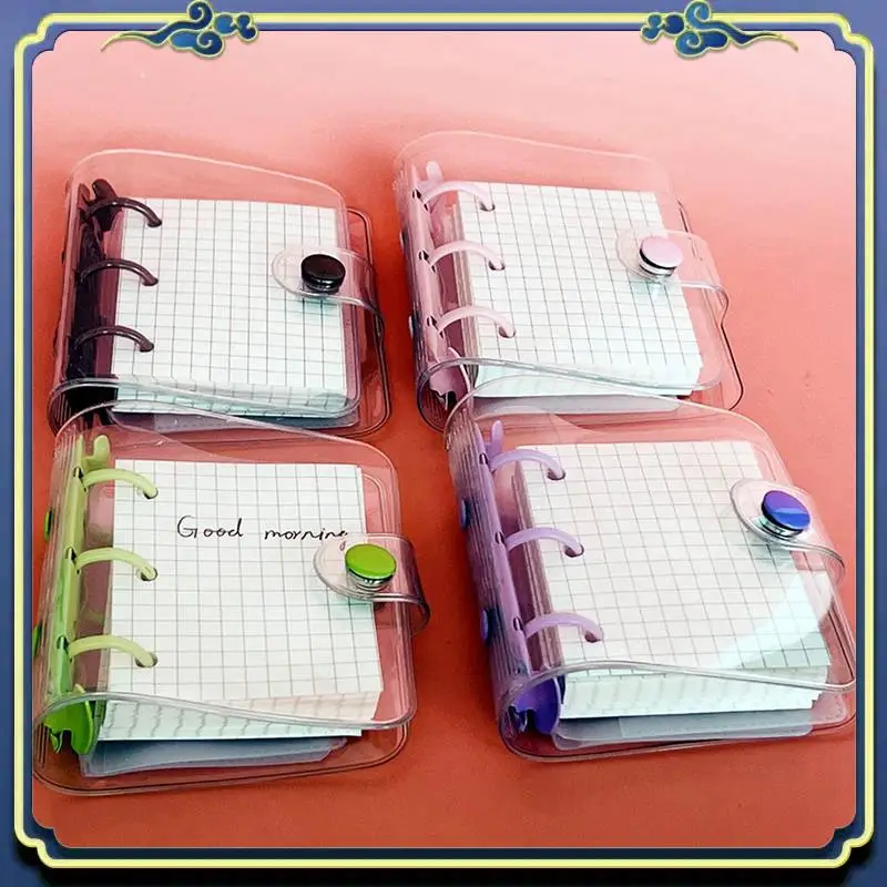 

Портативные 8 упаковок мини-прозрачных 3-кольцевых чехлов для переплета с внутренней решеткой и 24 карманами для переплета (3 шт./компл.)