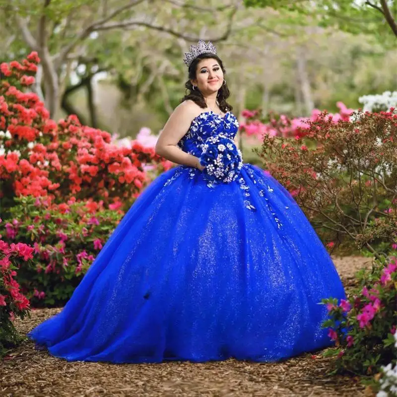 Moda mangas Quinceanera vestidos para mulheres, apliques, sem alças, capela trem, drapeado