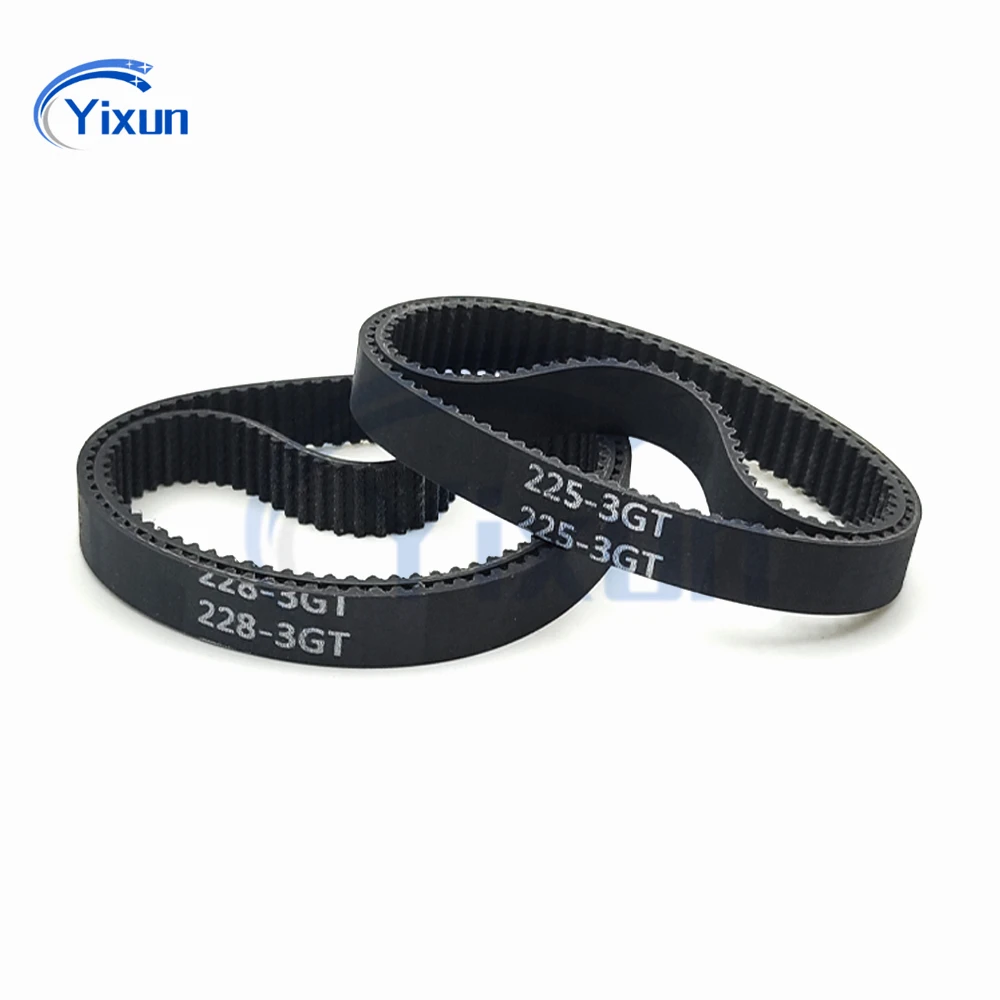 3GT Rubber Loop Timing Belt Length 351 354 357 360 363 366 369 372 375 378 381 384mm Width 6/9/10/15/20mm Synchronous Drive Belt