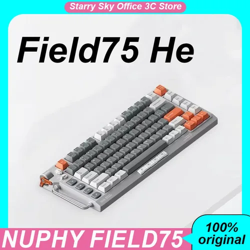 Imagen 1 del producto Nuphy Field75 He Teclado mecánico Esports eje magnético 8k gatillo rápido perilla de volumen enchufe caliente Rgb teclado para juegos personalizado