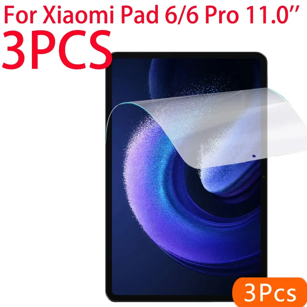 

3 упаковки мягкой пленки для защиты экрана из ПЭТ для Xiaomi Mi Pad 6/6 Pro 11,0 дюймов 2023, защитная пленка для Xiaomi Pad 6Pro