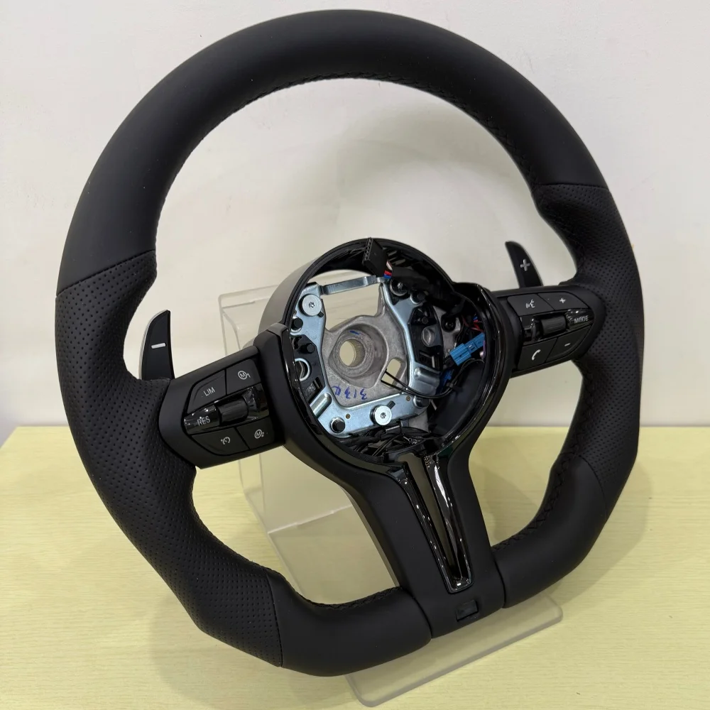 

Прочный черный кожаный руль для BMW E36 E61 E71 E90 E93 F10 F20 F30 F31 F86 F96 135i M135i M550i