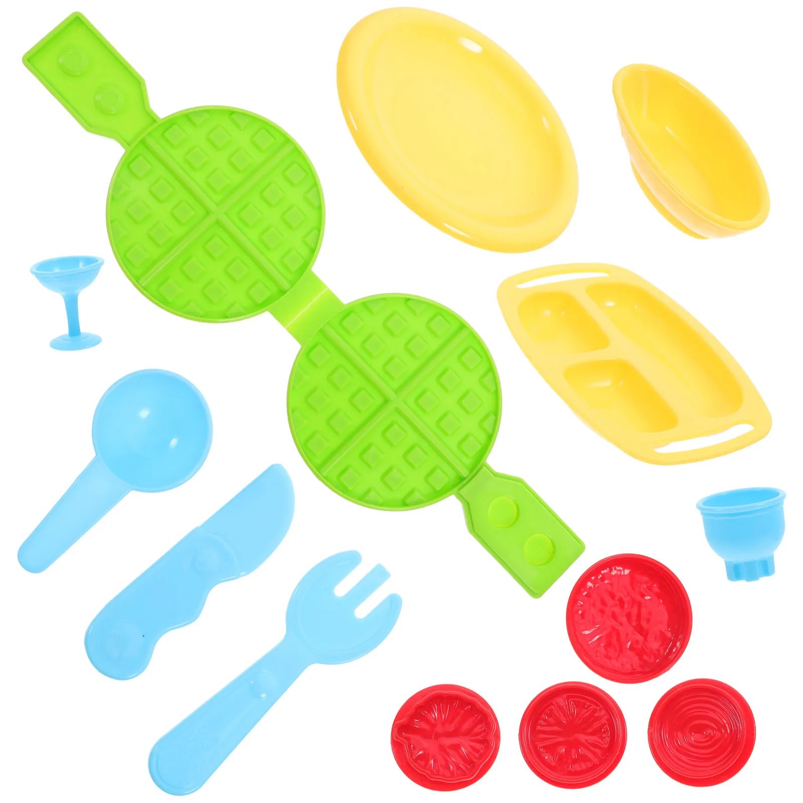 1Set Kit di stampi in argilla colorata Strumenti creativi per plastilina per bambini Set di stampi per taglio a rotolo fatti a mano fai-da-te Migliora l'immaginazione