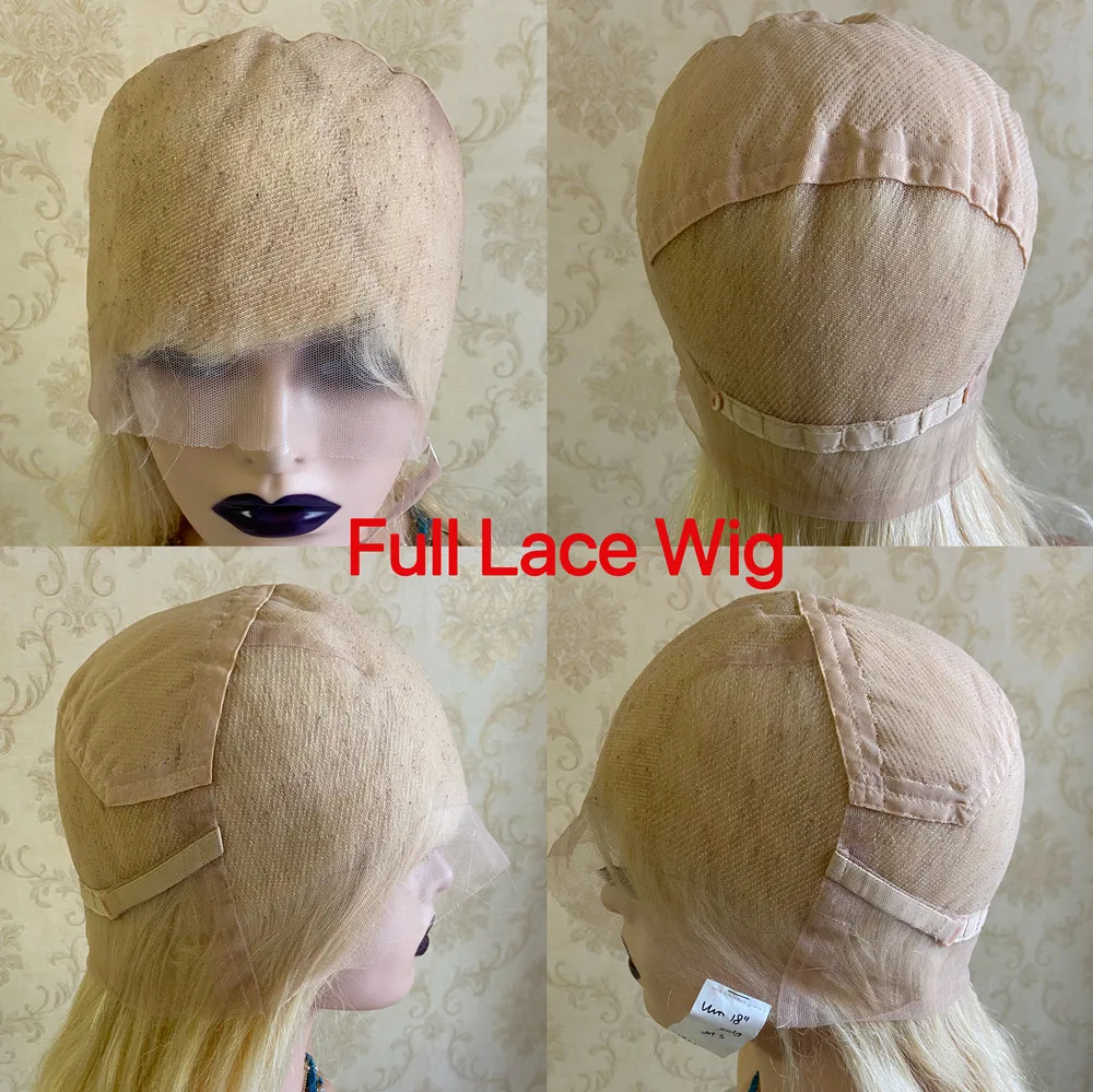 Premium Luxury Blonde Balayage Full Lace Wigs Virgin Human Hair Shadow Root Wig HD Transparent Lace Front Wig 13x6 150% Density