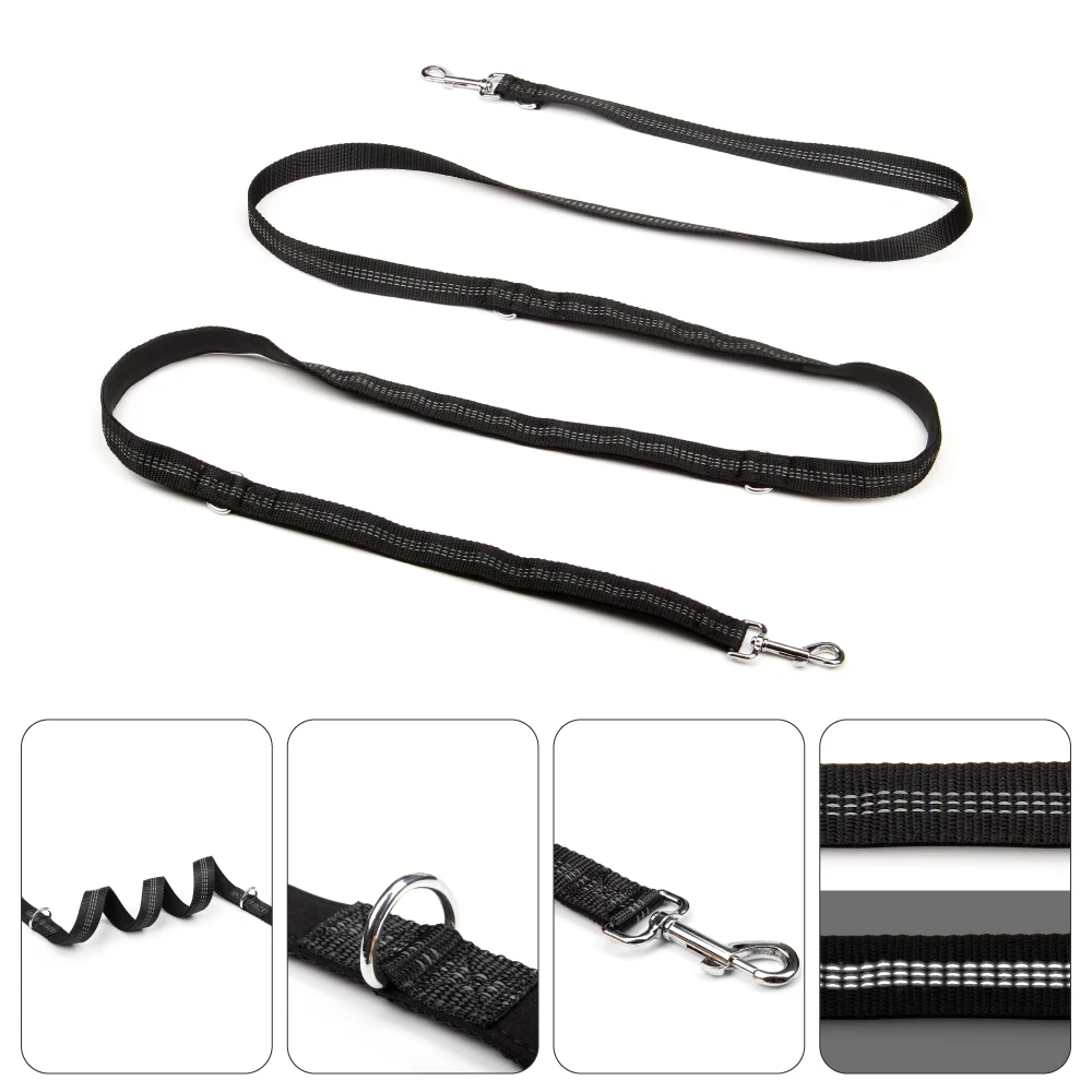 Multifunctional Dog Training Leash 3 Meters Nylon Double Leash Dog Supplies Hands Free Pet Lead with Padded Handles Pet Supplies