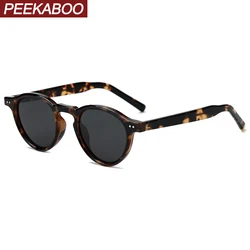 Peekaboo fashion sunglasses for women male TR90 leopard green polarized sun glasses for men acetate travel accessories uv400