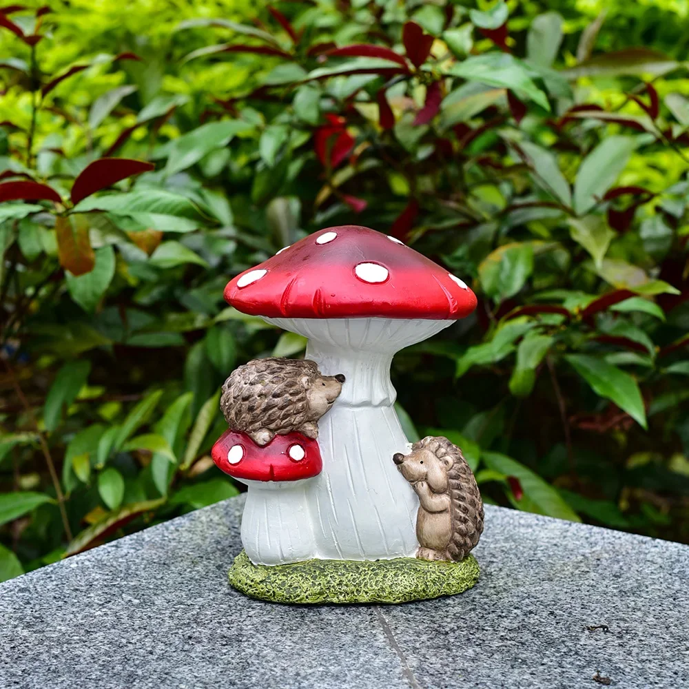 Garden Courtyard Simulation Plant Mushroom Garden Landscape Sculpture Outdoor Countryside Decoration Lawn Decorations