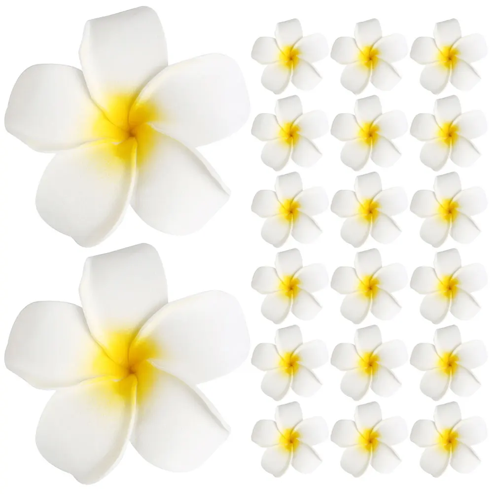 

20Pcs Plumeria Flower Hair Clips Dentate Non-Slip Barrettes for Women Girls Wedding Beach Hair Accessories Fashion Hairpins