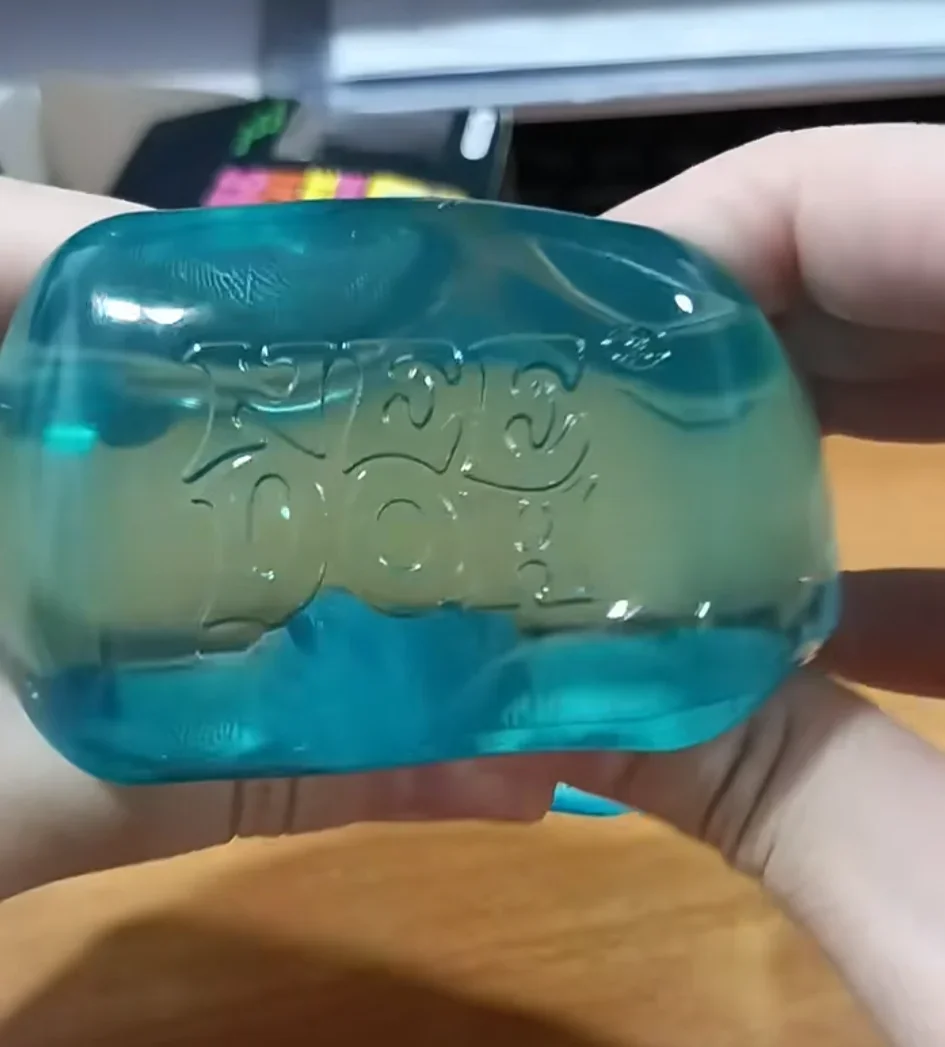 2027 NEW NeeDoh Nice Cube Nice Glow Squishy Fidget Toy Transparent Jelly Cube Super Solid Squish Soft Squeezy Stress Relief