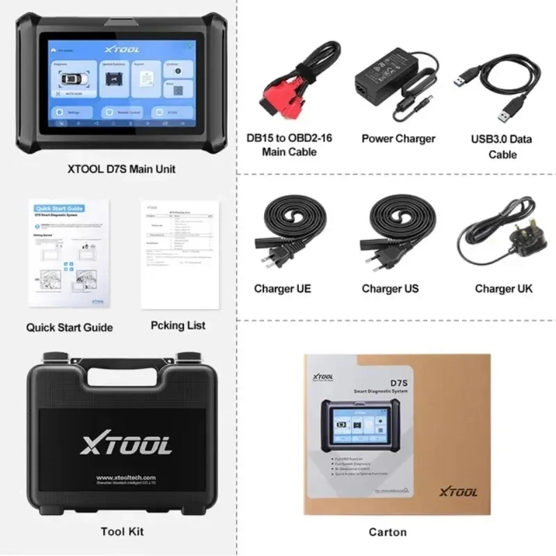 Car detector fault diagnosis device D7S English version overseas version key matching programming
