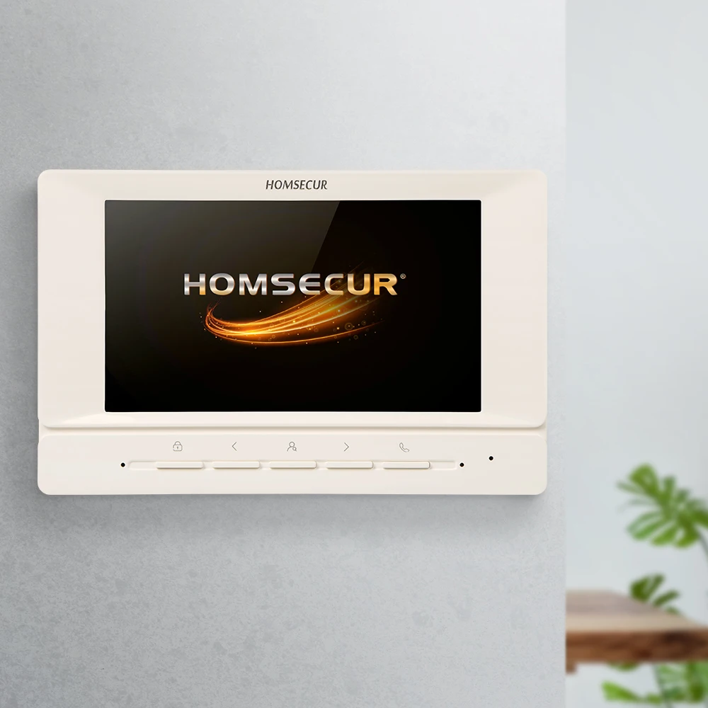 

HOMSECUR 4 Wire XM718F Indoor Monitor 7" for HDS 1080P Video Door Phone Intercom Doorbell
