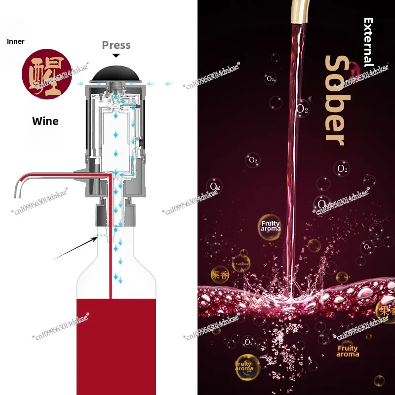 Red Wine Electronic Decanter Electronic Air Pressure Decanter Gift-giving Red Wine Electric Decanter