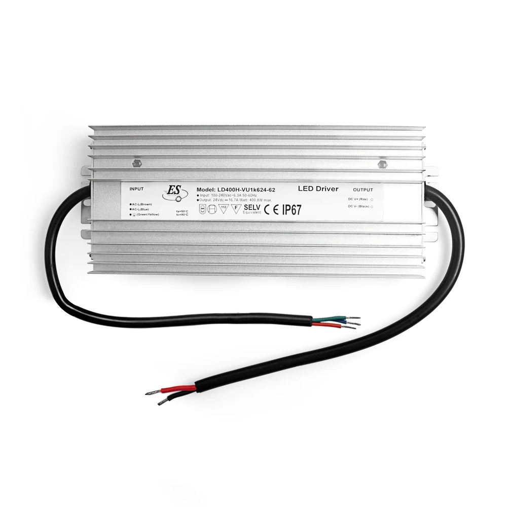 100-240VAC 400W 48V Input DC Output Constant Voltage Waterproof IP67 LED Driver