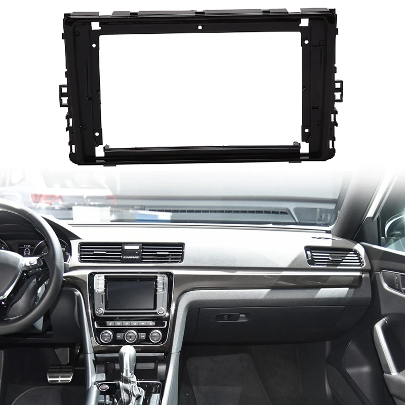 9 Inch 2Din Car Audio Panel Dashboard Frame DVD Panel Frame Navigation Panel For Passat B8 Polo- 2018