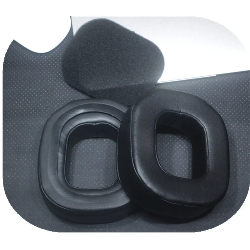 Cuscinetti per le orecchie in pelle di pecora per cuffie ASTRO A40TR cuscinetti per le orecchie di ricambio cuscinetti per le orecchie in schiuma cuscini per le orecchie tessuto in velluto nero