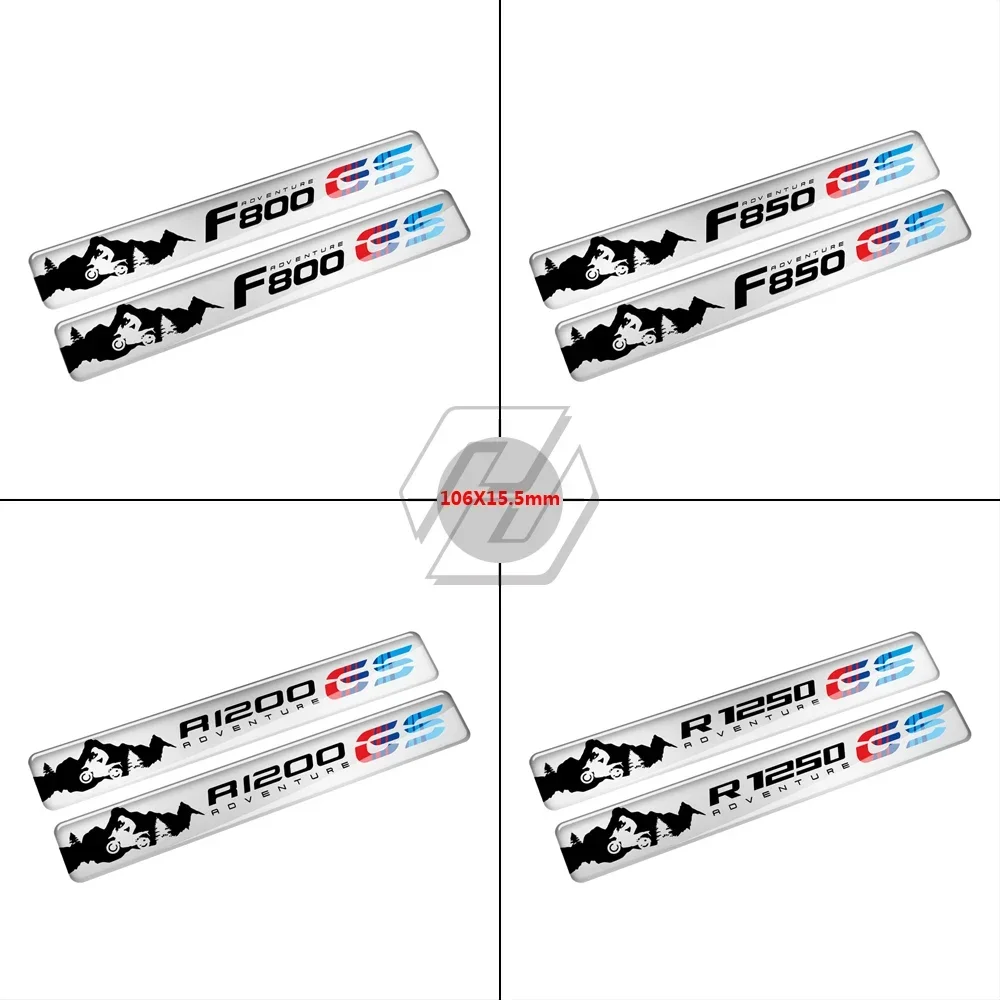 Untuk BMW F800GS F850GS R1200GS R1250GS Petualangan 3D Resin Stiker Motor Dekorasi Stiker Kecil