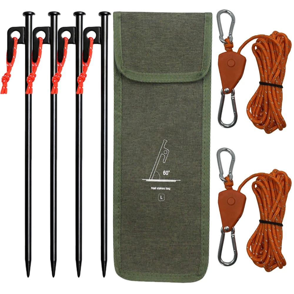 

4 шт., натяжитель шкива для палатки, 4 м