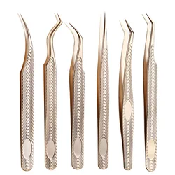 Makeup Professional Eyelash Tweezers 3D Volume Eyelash Extension Tweezer Fan Lash Eyebrow Tweezers  Excellent Closure