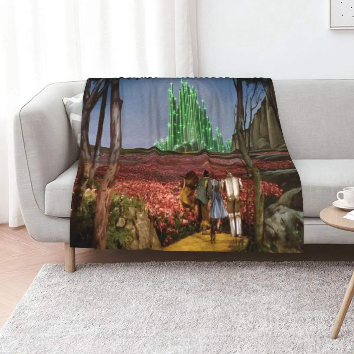 

The Wizard of Oz Emerald City Landscape Throw Blanket Beautifuls Sofa Quilt for sofa Multi-Purpose Blankets