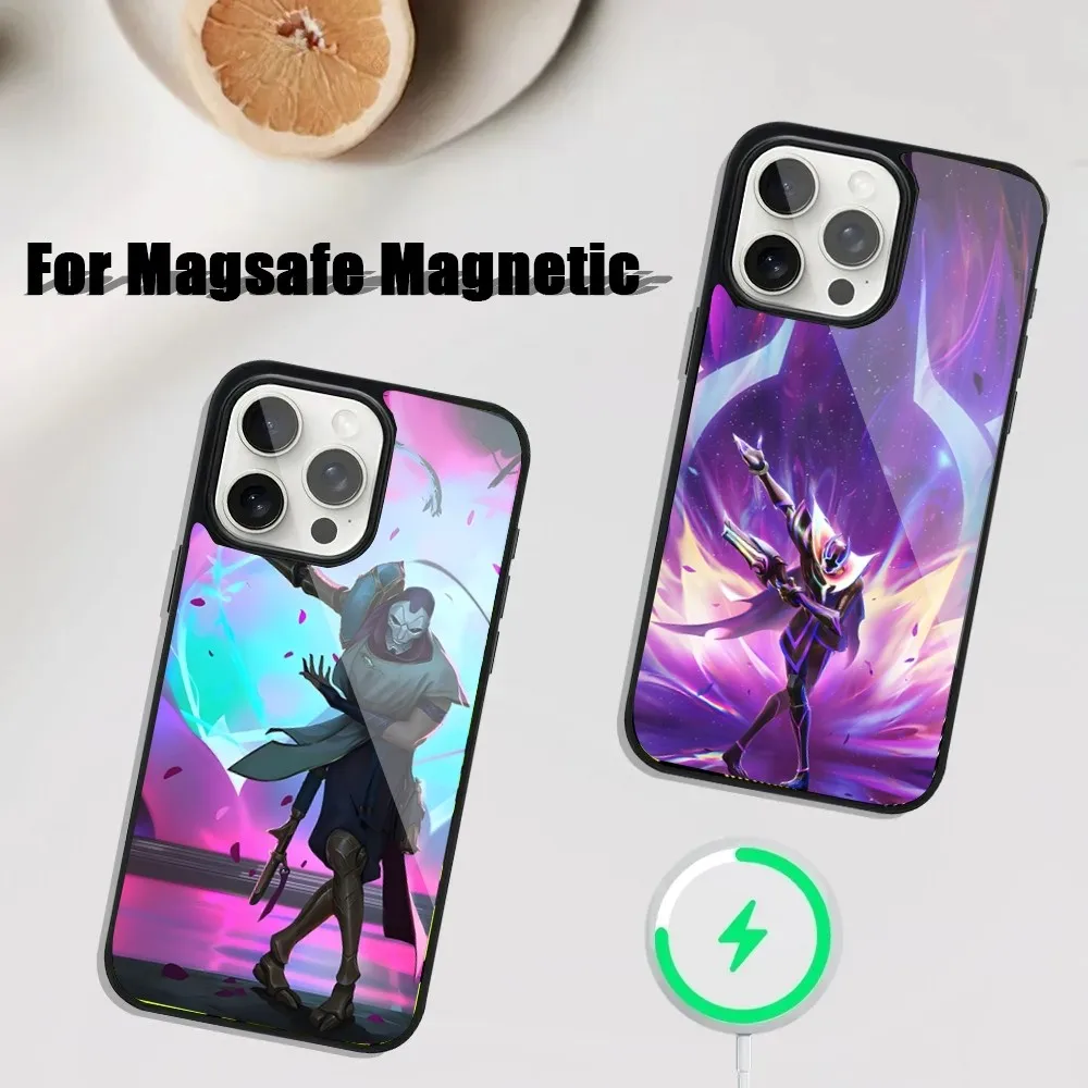 L-LOL K-Khada Jhin Virtuoso Phone Case For iPhone 16,15,14,13,12,11,Plus,Pro,Max Mini Magsafe Magnetic Wireless Charging