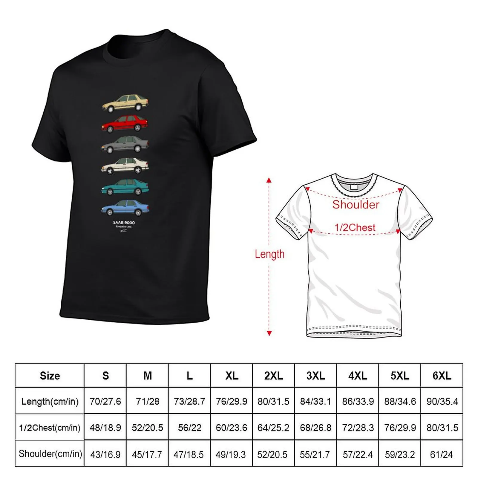 Saab 9000 Classic Car Collection T-Shirt graphic tee shirt shirts graphic tee heavyweights mens plain t shirts