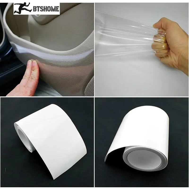 Transparent Bicycle Frame Protective Film PVC 10cm*100cm Clear Wear Surface Tape Film Lacquered Protective Bike Stickers