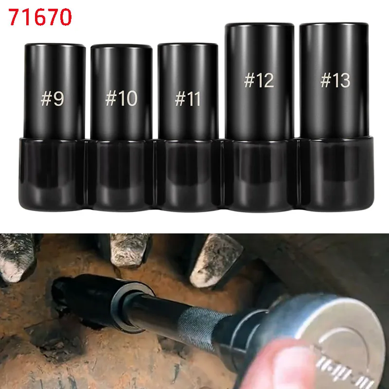 

71670 Large Tap Socket Set, Fit 5/8", 11/16", 3/4", 7/8" & 1" (16mm-25mm) Taps, 5Pcs/Set